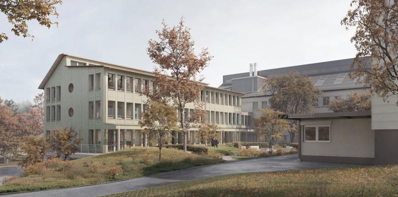 Ersatzneubau mit Holzfassade auf dem Campus Birmensdorf der WSL.